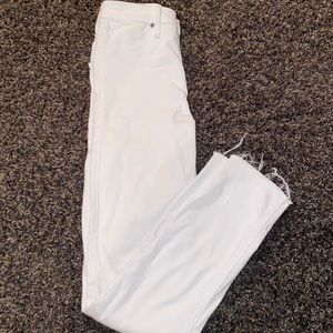 abercrombie white high rise jeggings
